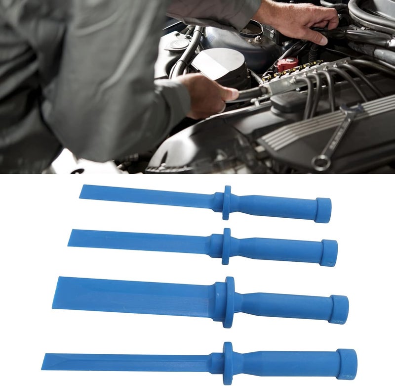 Nylon Plastic Chisel Set, Universal Scraper Remover Tool Kit, Non Marring Composite Scraper for Adhesive Caulk Decals Paint and Trim Removal with 4 Sizes for Auto Body - Image 4
