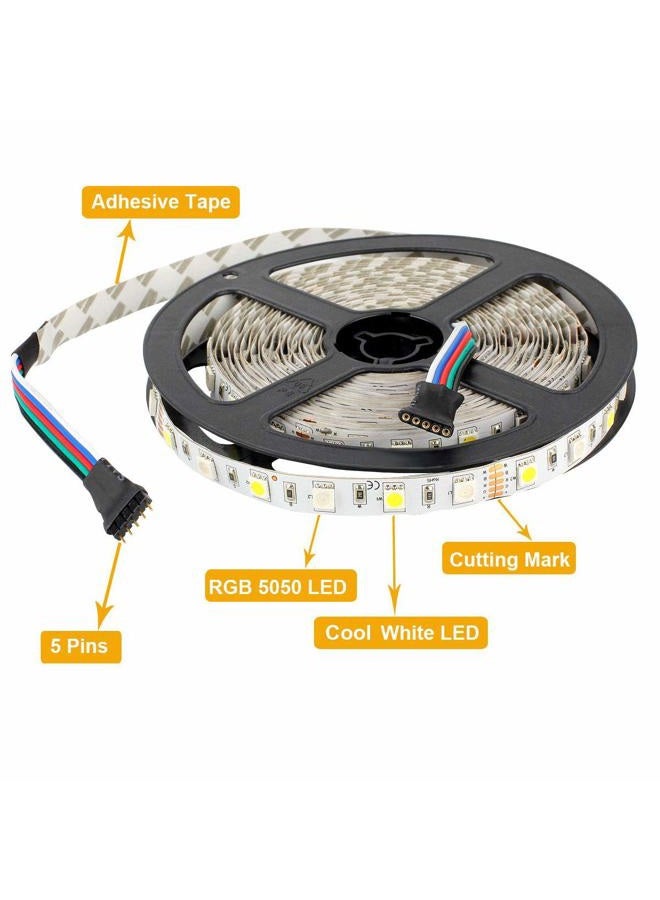 SUPERNIGHT LED Strip Light, 5050 16.4ft RGBW Non-Waterproof LED Flexible Lighting, 12V 300LEDs, 5M Multi-Colored LED Tape Lights - Image 3
