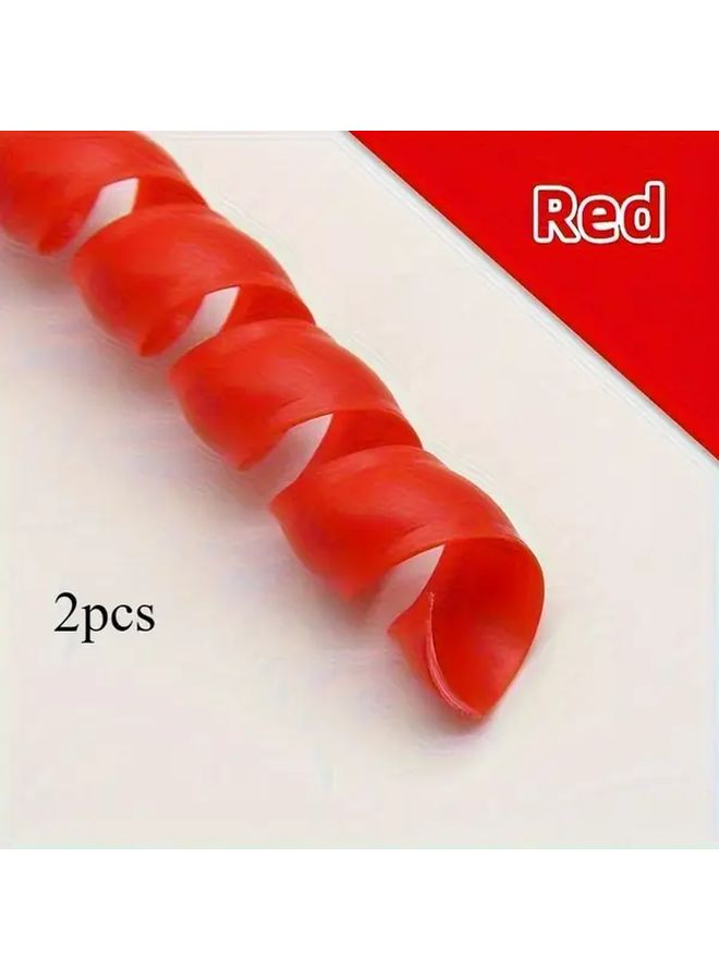 Flame Retardant Spiral Cable Protector Sleeve Black 2pcs Durable Anti Bite Wire Organizer - Image 3