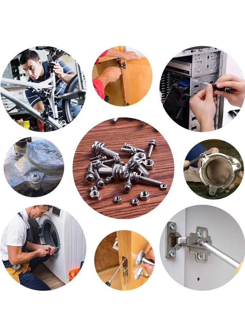 RACO Machine Screws/Bolts Stainless Steel Round Head Phillips Screws Muliti Purpose Use (5, 6x100mm) - Image 2