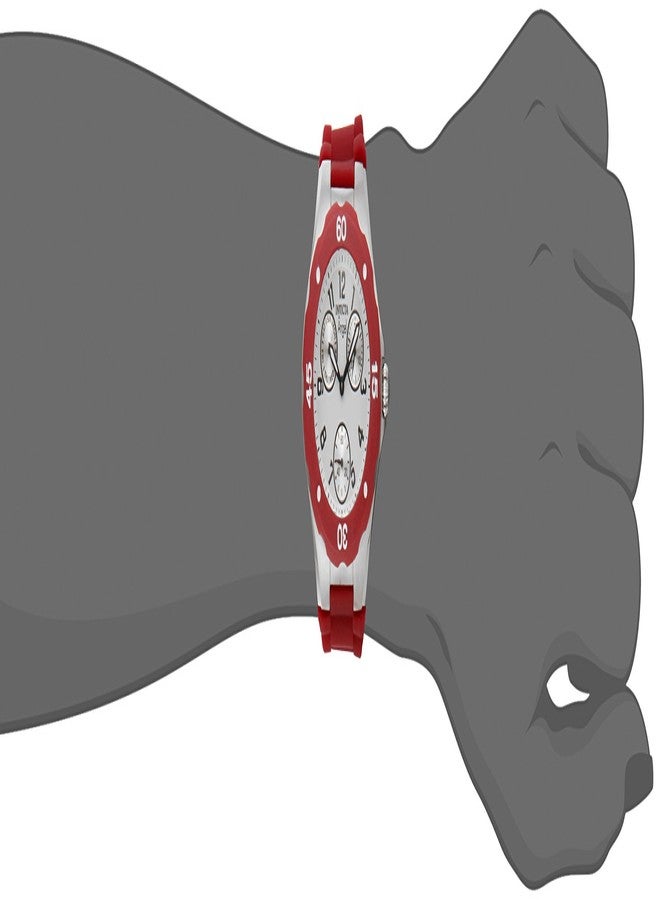 Invicta Women's 0701 Angel Collection Red Multi-Function Watch, Red/White, Standard, casual - Image 2