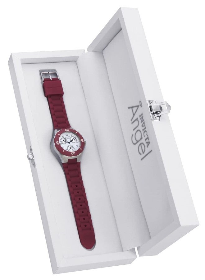 Invicta Women's 0701 Angel Collection Red Multi-Function Watch, Red/White, Standard, casual - Image 3