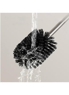 Hihonor Toilet Bowl Brush | Compact Toilet Brush | Toilet Brush Cleaner, Bristle Toilet Brush, Toilet Scrubber Brush, Hemispherical Design Brush, Toilet Brush Brush Holder (Grey)  - Image 5