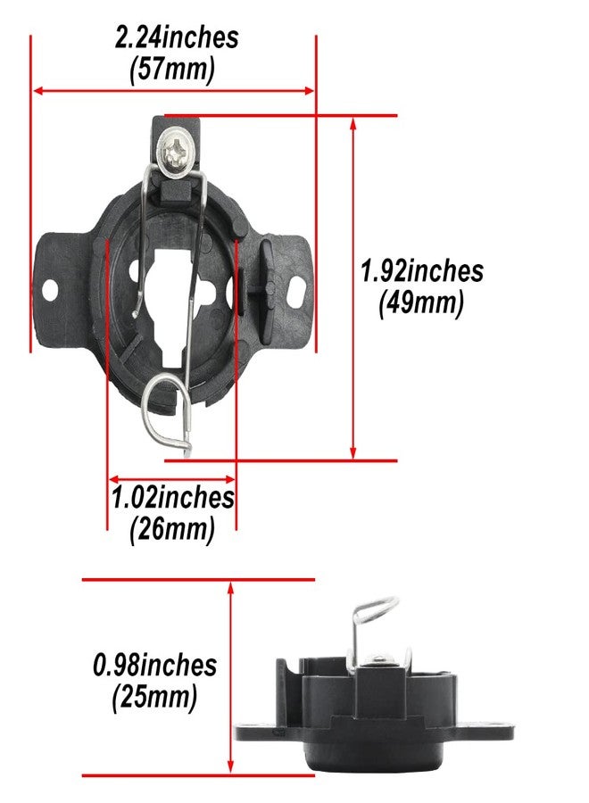 Mingrui test 2Pcs H1 HID Headlight Bulb Holder Retainers Adapter for Ni.ssan Skyline GT-R R32 240SX Silvia S13 Cefiro A31 JDM Spec H1 HID Headlight Bulb Holder Retainers Socket Clip - Image 4