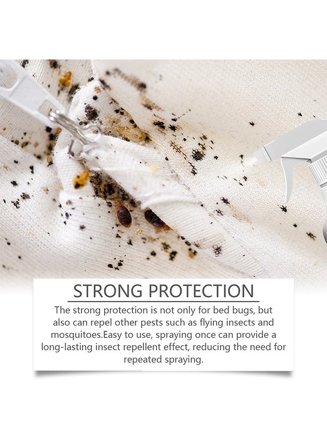 JUE-FISH Bed Bugs Killer Spray, Low Odor Roach & Fly Killer Spray, Plant-Based Actives Kill Insects & Bugs on Contact, Non-Greasy, Repellent Indoor flea moth bugs bed bugs, No Stains, Fresh Scent 120ml - Image 4