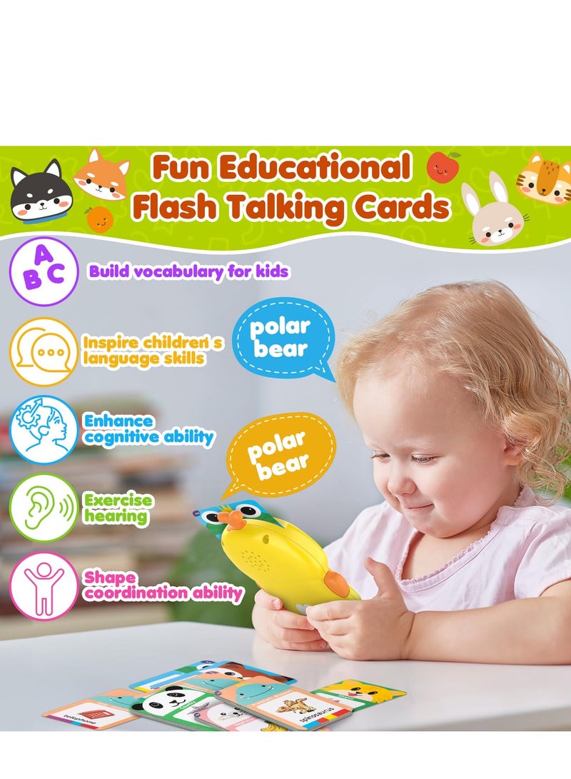 Zikra Talking Flash Cards,Toddler Toys for 2 3 4 5 Year Old Boys and Girls, Autism Sensory Toys for Autistic Children, Learning Montessori Toys, Speech Therapy Toys, 224 Sight Words Talking Flash Cards - Image 4