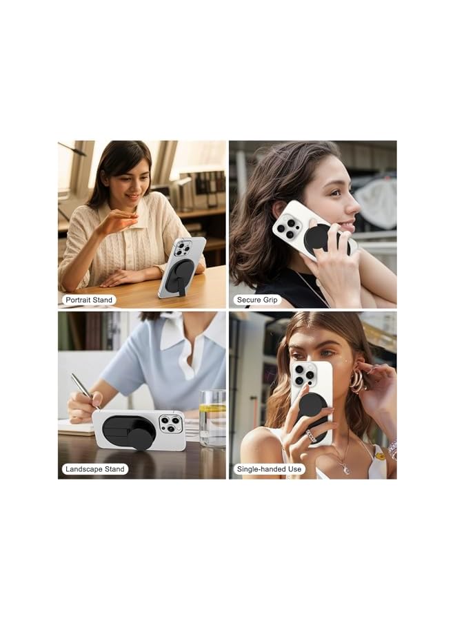 Green Tiger Upgraded Magnetic Phone Holder, Enhanced Magnet, Ultra Thin, Collapsible and Expandable Phone Grip for Phones, Includes Adapter Ring - Image 4