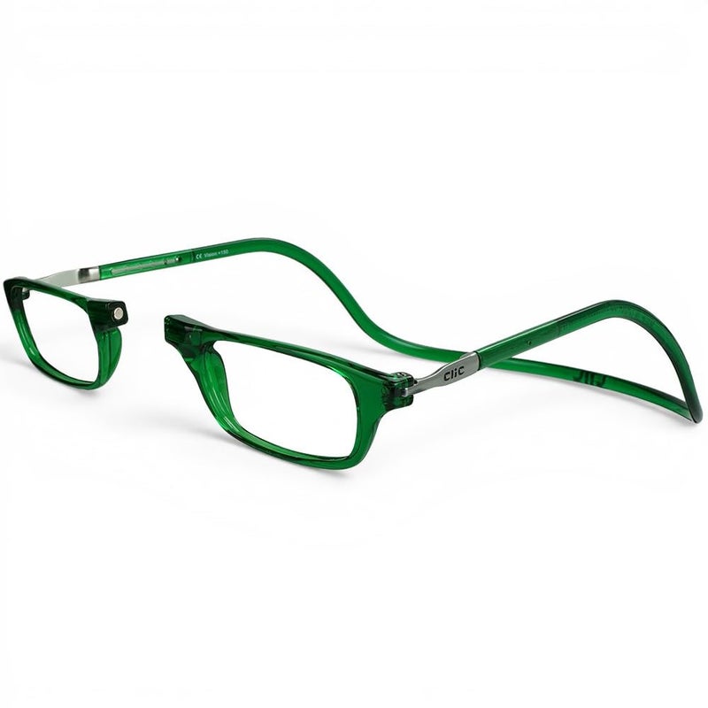 Clic Magnetic Reading Glasses Adjustable Neck Hanging Readers Secure Fit with Rigid Headband Original SM Emerald 300 - Image 2