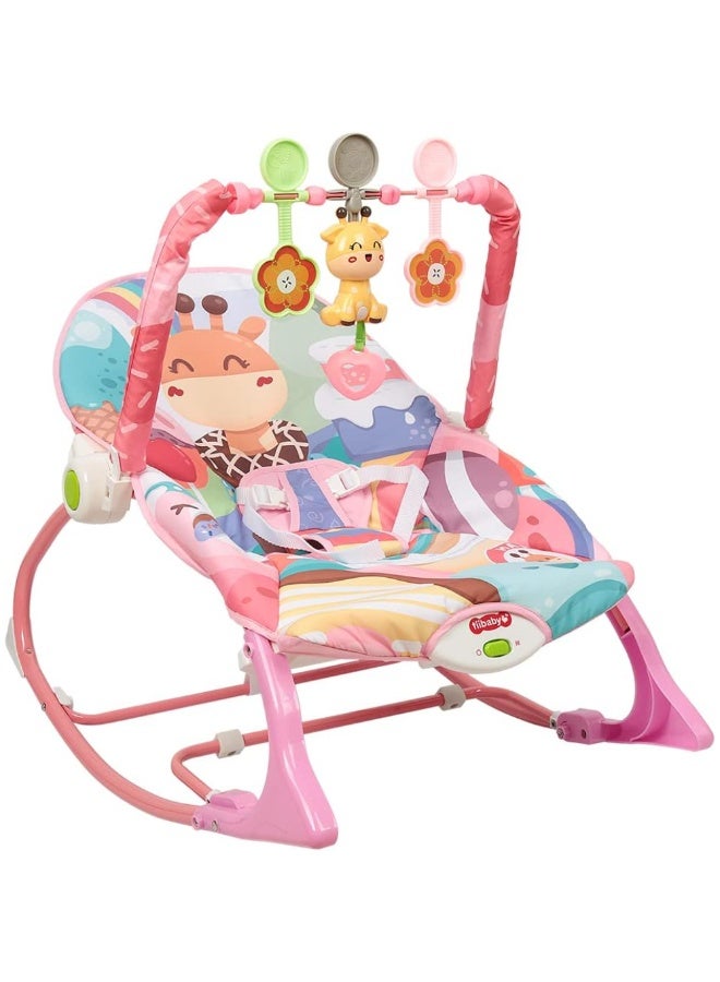 Tiibaby Musical Baby Rocker | Rocking Chair for Infants to Toddlers | with Vibrating Rocking and Soothing Toys for Toddlers | Suitable from Birth - Image 1
