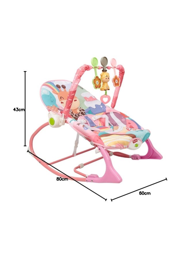 Tiibaby Musical Baby Rocker | Rocking Chair for Infants to Toddlers | with Vibrating Rocking and Soothing Toys for Toddlers | Suitable from Birth - Image 3