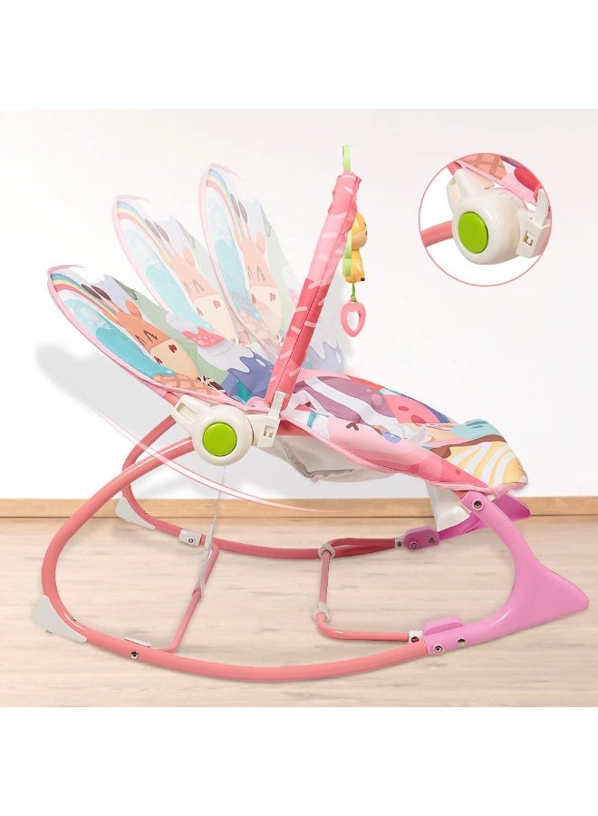 Tiibaby Musical Baby Rocker | Rocking Chair for Infants to Toddlers | with Vibrating Rocking and Soothing Toys for Toddlers | Suitable from Birth - Image 4