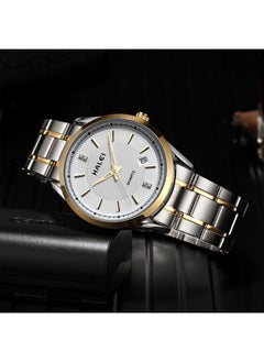 HALEI HALEI Harley 2-Piece Stainless Steel Couple Pair Quartz Watch Set 569ML - 28mm/39mm - Silver  - Image 5
