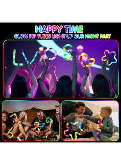 JOYIN Light Up Pop Tubes, 9 Pack Glow Sticks Party Favors, Sensory Toys Fidget Tubes, Glow Necklaces Bracelets Party Supplies For Birthday Presents Decorations, Camping Wedding Goodie Bags  - Image 3