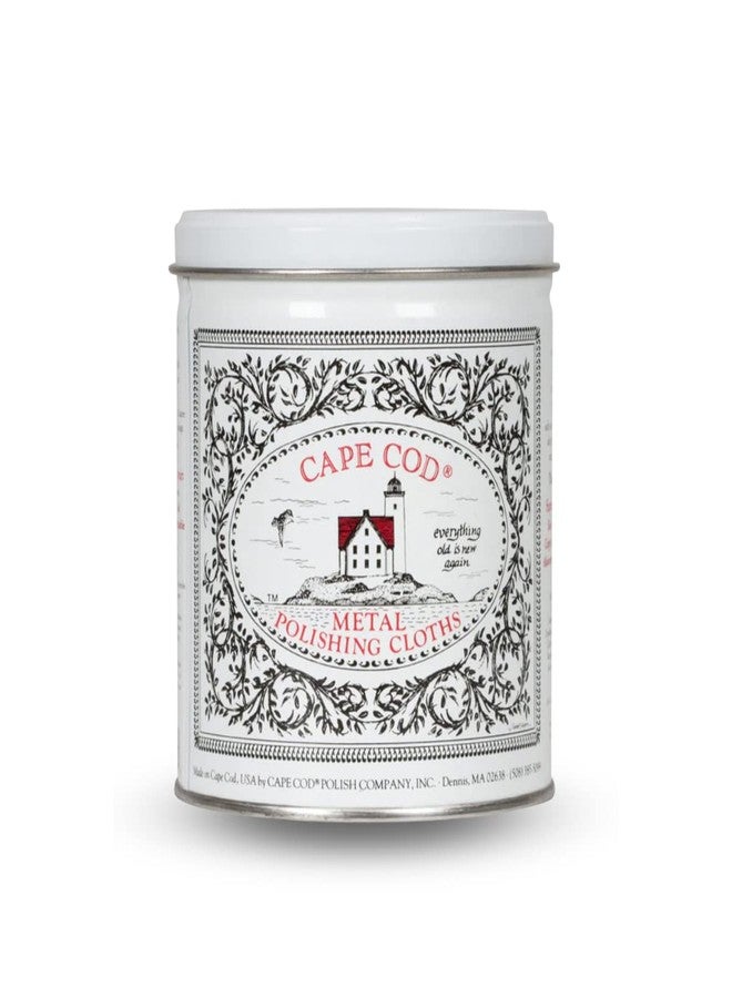 Cape Cod Polishing Metal Tin Bundle for Fine Metals | (12) 4X6 Polishing Cloths | (1) 12x12 Buffing Cloth | (1) Pair of Nitrile Gloves - Image 1