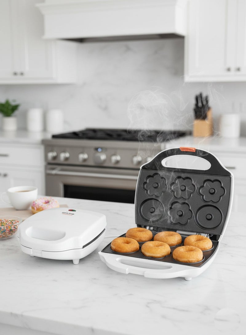 Home Master HM-338 Electric Donut Maker - 820W, Non-stick Surface for Making 6 Different Shaped Cookies at Once - Image 4