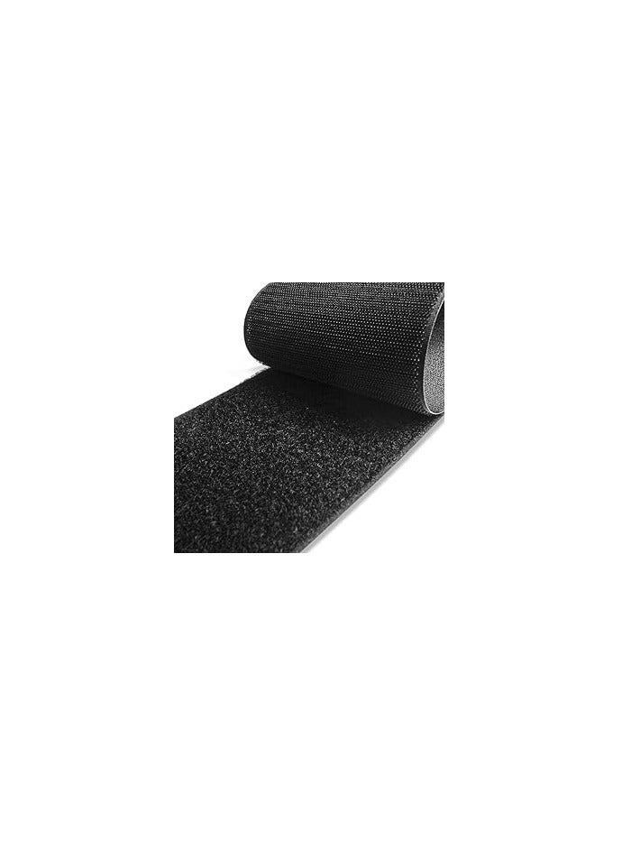 Generic 1 x meter Hook and 1 x meter Width 5 Cm Loop Velcro Scotch Sew on Hook and Loop Tape Non-Adhesive Nylon Hook Loop Tape Fabric (Black)  - Image 3