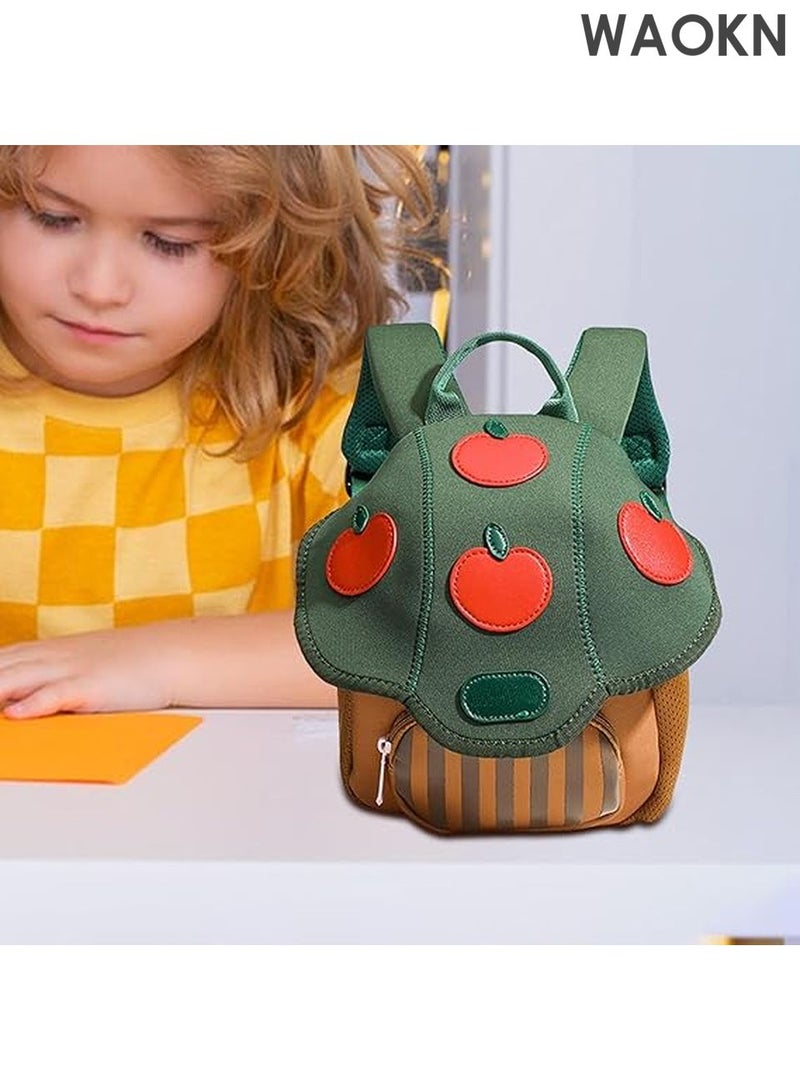 WAOKN Adorable Mushroom Backpack - Whimsical Cute Cartoon Toadstool Shape Kids School Bag | Vibrant Colorful Novelty Fun-Gi Design, Lightweight Mini Preschool Book Bag for Toddler Boys & Girls, Perfect for Daycare, Kindergarten, Travel & Outdoor Adventures - Image 3