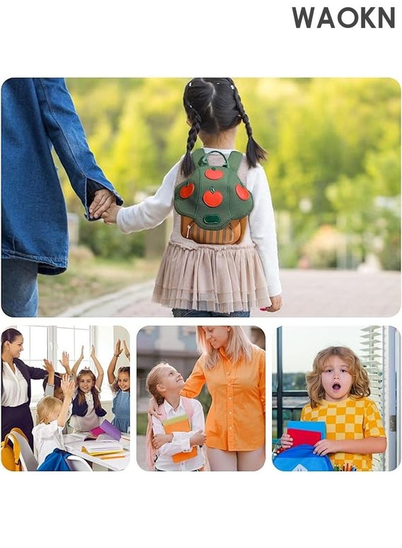 WAOKN Adorable Mushroom Backpack - Whimsical Cute Cartoon Toadstool Shape Kids School Bag | Vibrant Colorful Novelty Fun-Gi Design, Lightweight Mini Preschool Book Bag for Toddler Boys & Girls, Perfect for Daycare, Kindergarten, Travel & Outdoor Adventures - Image 5