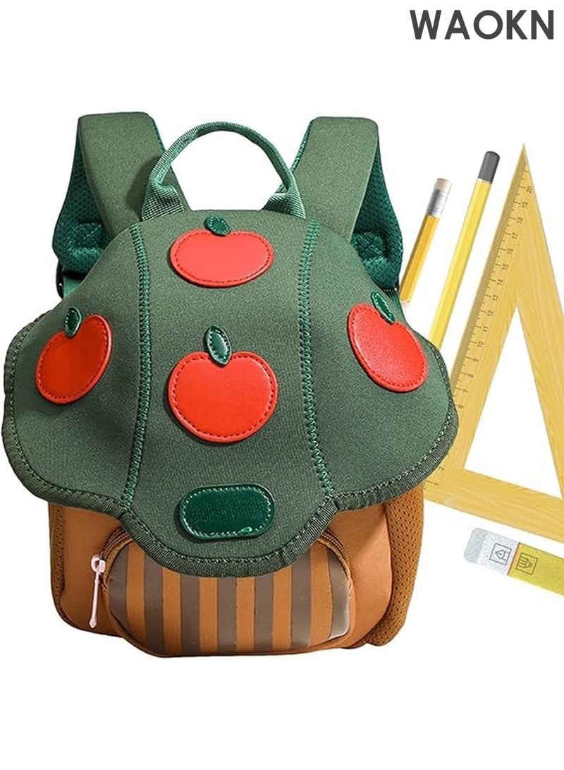 WAOKN Adorable Mushroom Backpack - Whimsical Cute Cartoon Toadstool Shape Kids School Bag | Vibrant Colorful Novelty Fun-Gi Design, Lightweight Mini Preschool Book Bag for Toddler Boys & Girls, Perfect for Daycare, Kindergarten, Travel & Outdoor Adventures - Image 1