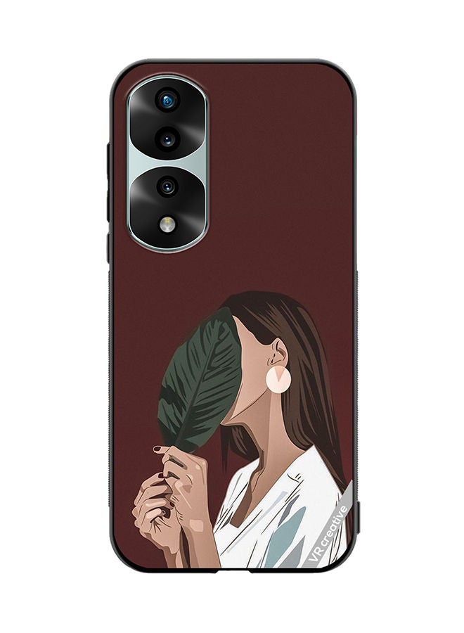 VR CREATIVE Protective Case Cover For Honor 70 Pro Leaf Girl Design Multicolour - Image 1