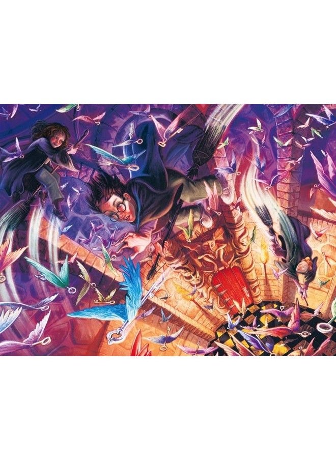 New York Puzzle Company - Harry Potter Flying Keys 1000 Piece Jigsaw Puzzle - Image 1
