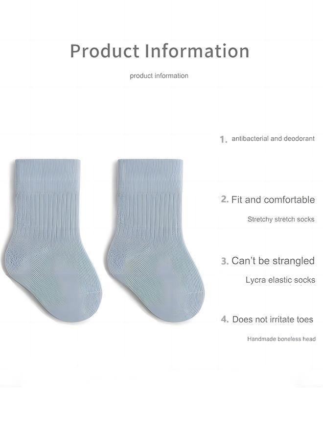 Children's Socks 5 Pairs For Boys And Girls Toddler Socks Solid Color Pure Cotton Children's Short Socks 3-5 Years Old Antibacterial And Deodorant Children's Socks  - Image 5