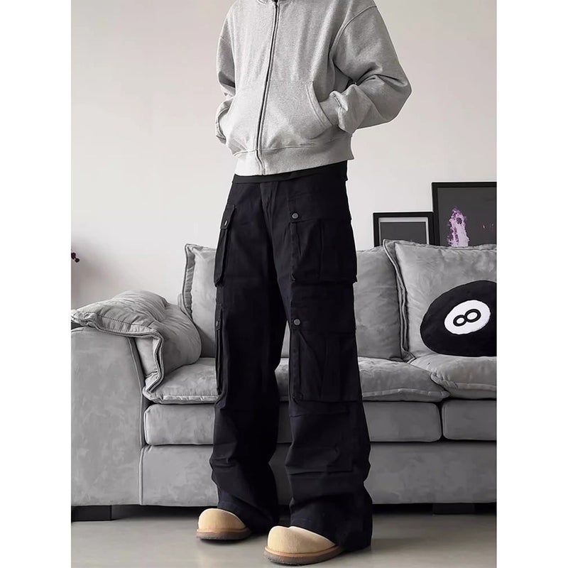 Unisex Classic Denim Jeans Loose Fit Daily Outdoor Wear - Image 4