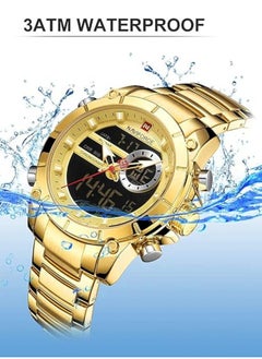 NAVIFORCE Naviforce NF9163 Metal Analog/Digital Wrist Watch for Men's  - Image 4