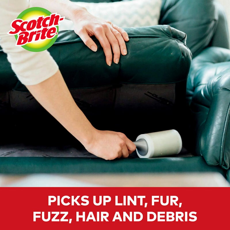 Scotch Brite Scotch-Brite Lint Roller Refill, Works Great On Pet Hair, 60 Sheets ( Pack Of 6 ) ( Packaging May Vary )  - Image 3