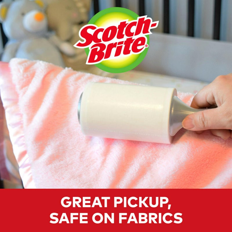 Scotch Brite Scotch-Brite Lint Roller Refill, Works Great On Pet Hair, 60 Sheets ( Pack Of 6 ) ( Packaging May Vary )  - Image 4