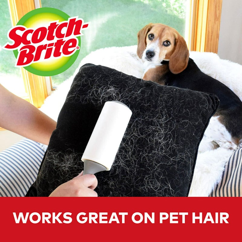 Scotch Brite Scotch-Brite Lint Roller Refill, Works Great On Pet Hair, 60 Sheets ( Pack Of 6 ) ( Packaging May Vary )  - Image 5