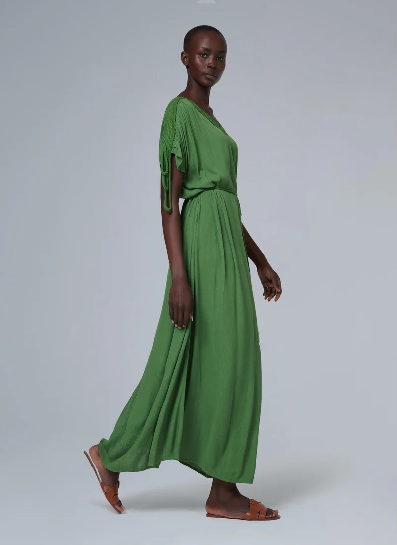 leem  Braided Cord Detail Kaftan for Women | Best Price UAE