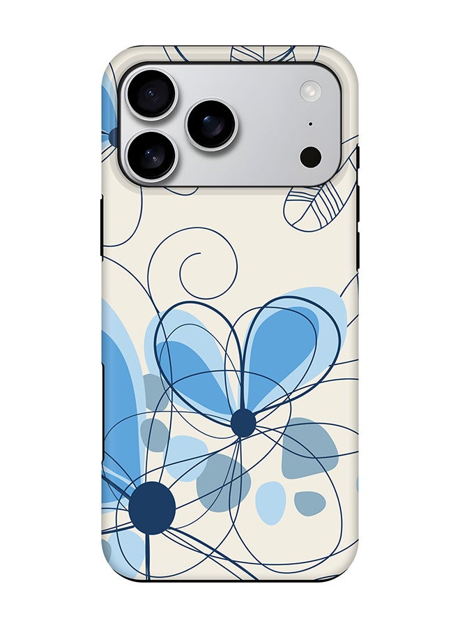 Stylizedd Tough Pro Magnetic Case for iPhone 17 Pro Max, Dual Layer hybrid PC + TPU Mobile Cover Matte - Daisy Lines