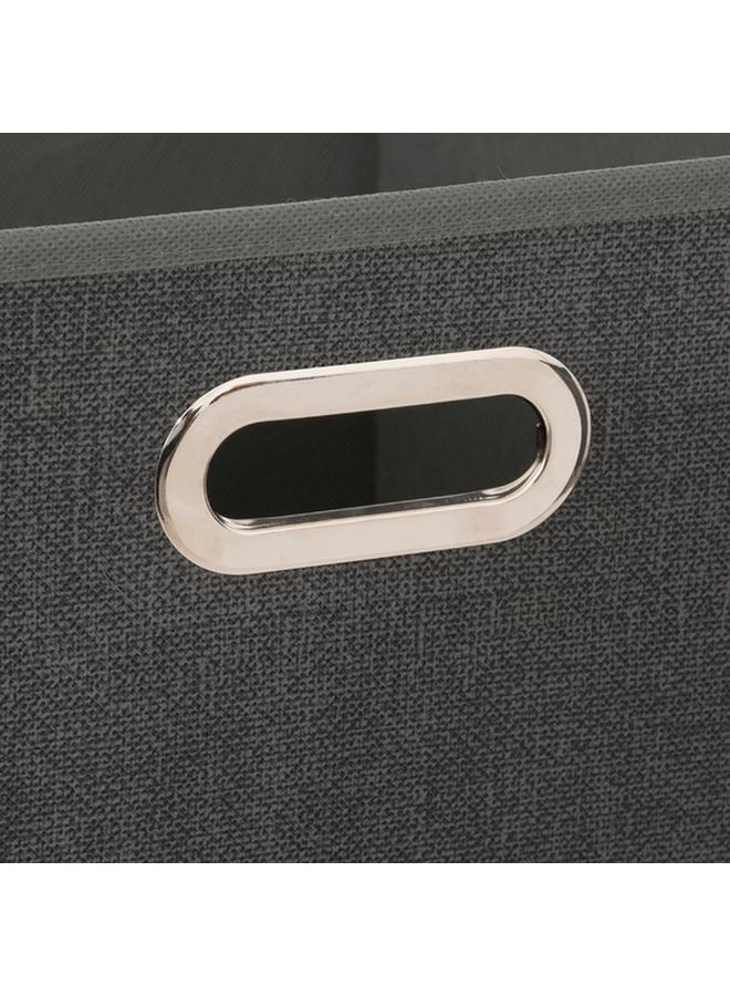 Five Simply Smart Polypropylene and Metal Foldable Storage Box Dark Heather Grey 31 x 31cm 138885D - Image 4