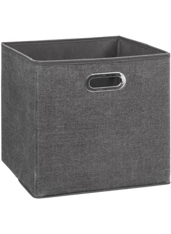 Five Simply Smart Polypropylene and Metal Foldable Storage Box Dark Heather Grey 31 x 31cm 138885D - Image 1