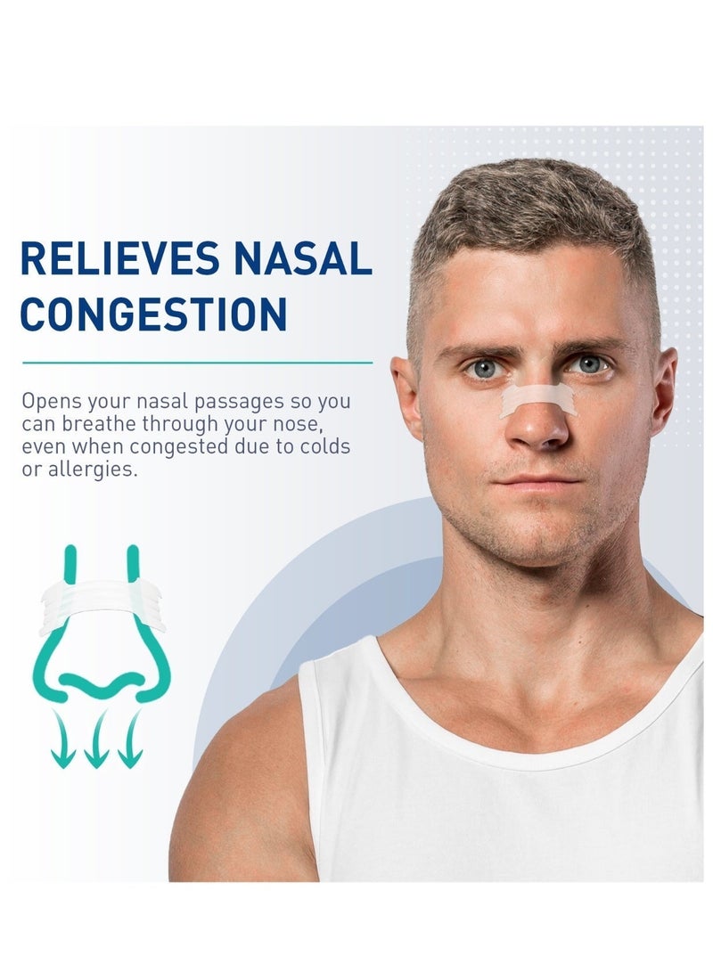 بريث رايت شرائط الأنف فائقة الوضوح من Breathe Right لتخفيف احتقان الأنف، عدد 44 (عبوة من قطعة واحدة) - Image 2