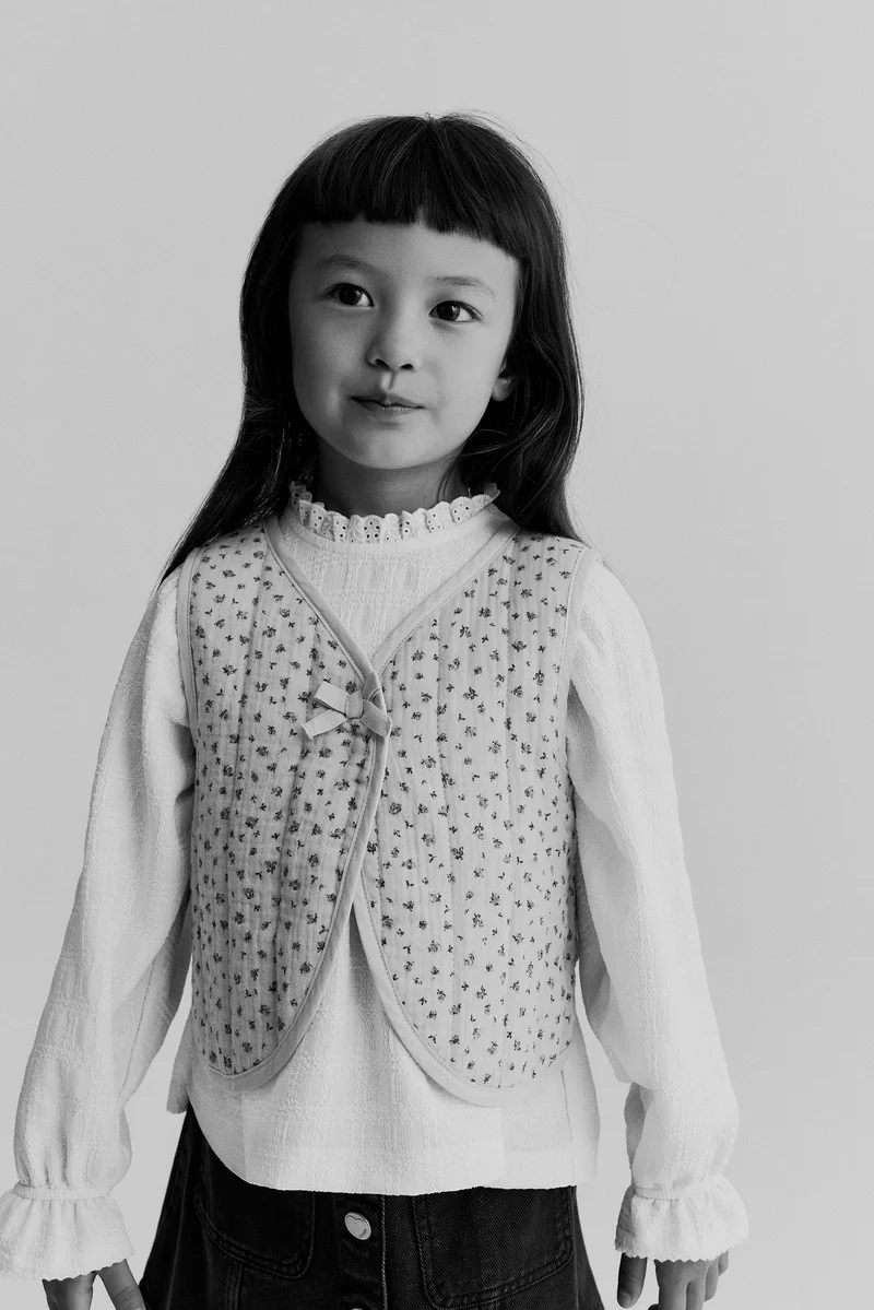 H&M Quilted muslin waistcoat