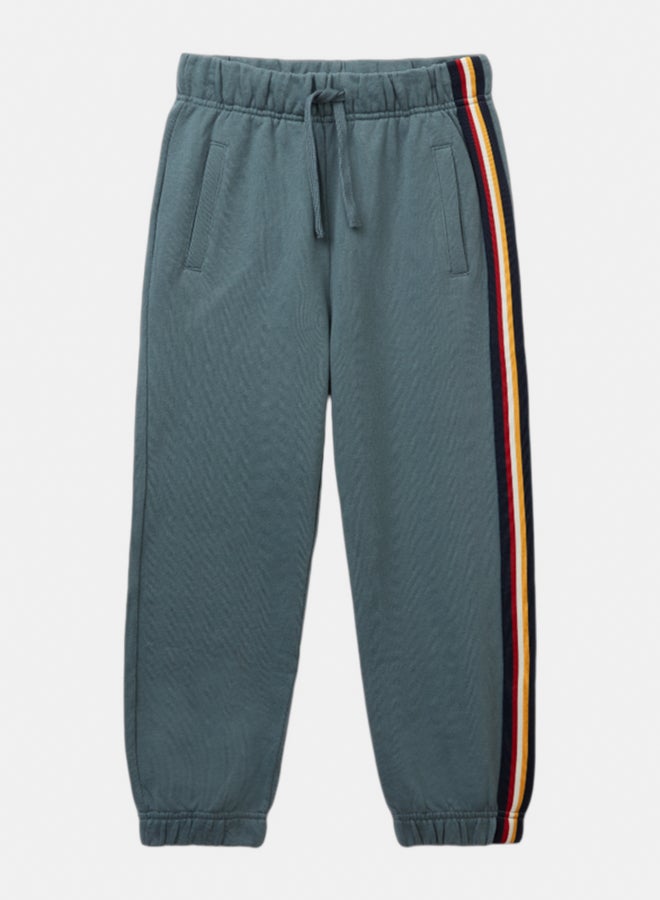 بينيتون بنطلون تدريب أولاد مخطط - Image 1