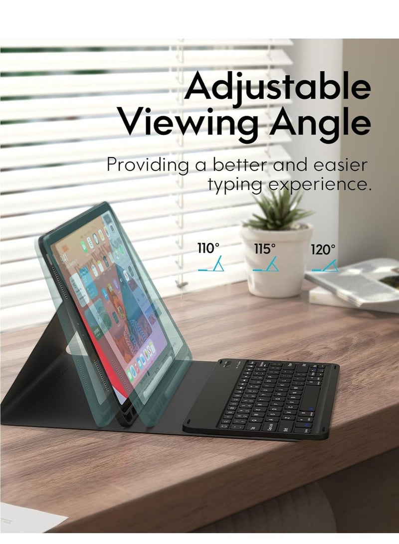 Raxoom ELTERAZONE Keyboard Case for iPad Pro 12.9 2020 4th Generation, iPad Pro 12.9 Case with Keyboard 3rd Generation 2018 - Wireless Detachable - with Pencil Holder - iPad Pro 12.9 inch Keyboard Case,Black - Image 3