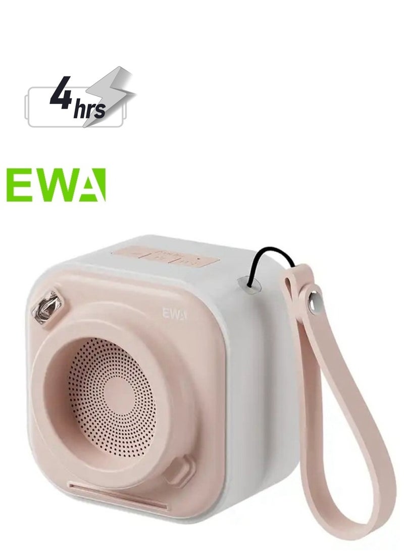 EWA مكبر صوت بلوتوث لاسلكي ميني محمول EWA A132 (وردي) - Image 1