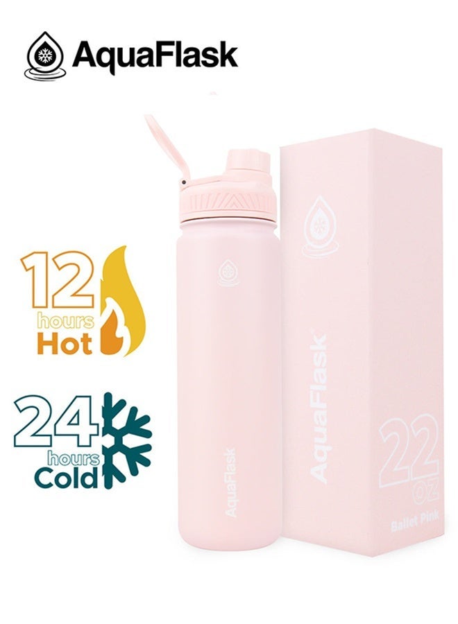 AquaFlask Original Stainless Steel Water Bottle, 22oz/32oz – 12H Hot or 24H Cold Retention, BPA-Free - Image 2