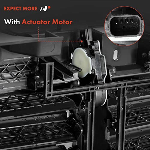 A-Premium Front Upper Radiator Grille, Air Shutter with Actuator Motor Assembly, Compatible with Ford F150 2018 2019 2020, Replacement for JL3Z8475D JL3Z8475-D - Image 2
