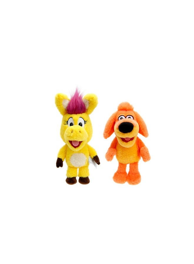 Jada Toys Donkey Hodie 8" Sound Plush Twin Pack - Hodie & Bob Dog - Squeeze for Phrases From Preschool Show - Ages 3+ - Image 1