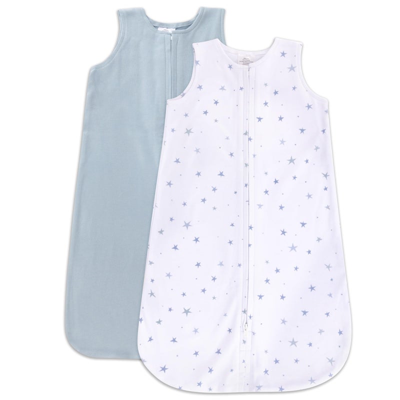 Ely's & Co. Baby Wearable Blanket - Baby Sleep Sack 100% Interlock Knit Cotton - Sleep Sack 12-18 Months - Comfy Soft Lightweight, 2-Pack Set - Image 1
