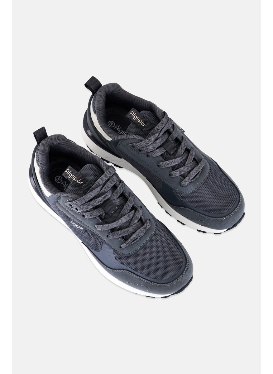 Algspar Men Lace Up Casual Shoes, Grey  - Image 4