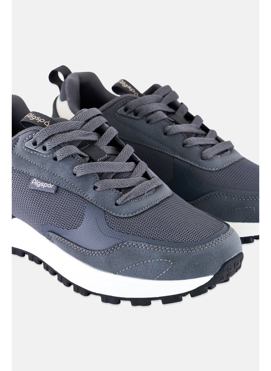 Algspar Men Lace Up Casual Shoes, Grey  - Image 3