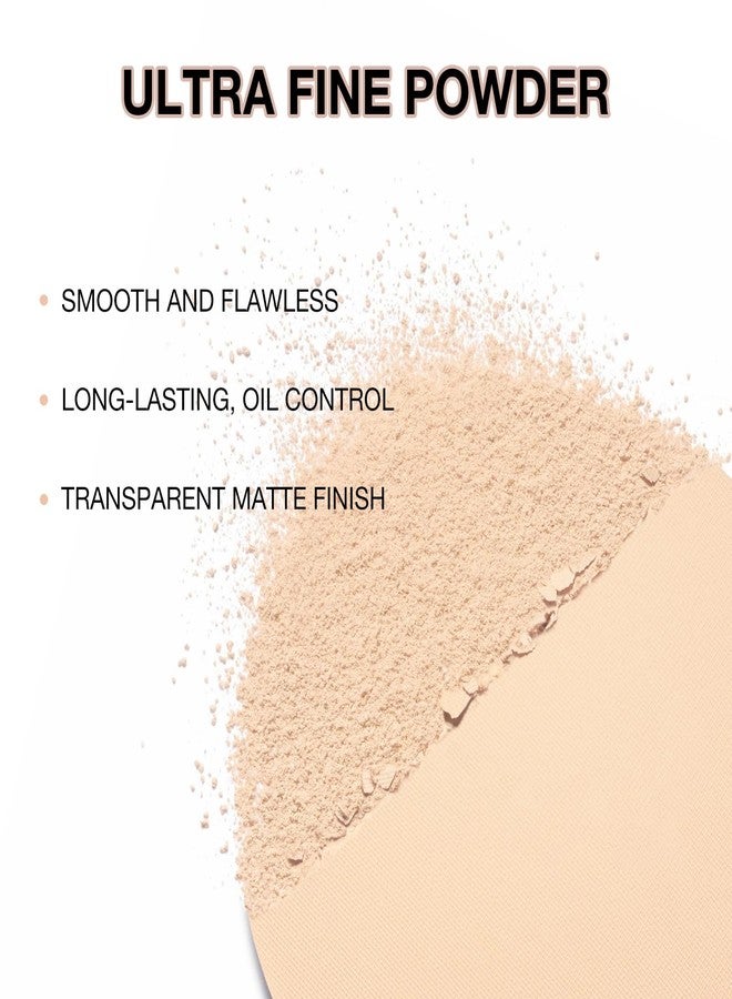 GEUUFEA Matte Pressed Powder, Wet & Dry Concealer Foundation, Oil Control Flawless Setting Powder, Portable Face Makeup Compact with Puff Applicator - Image 3
