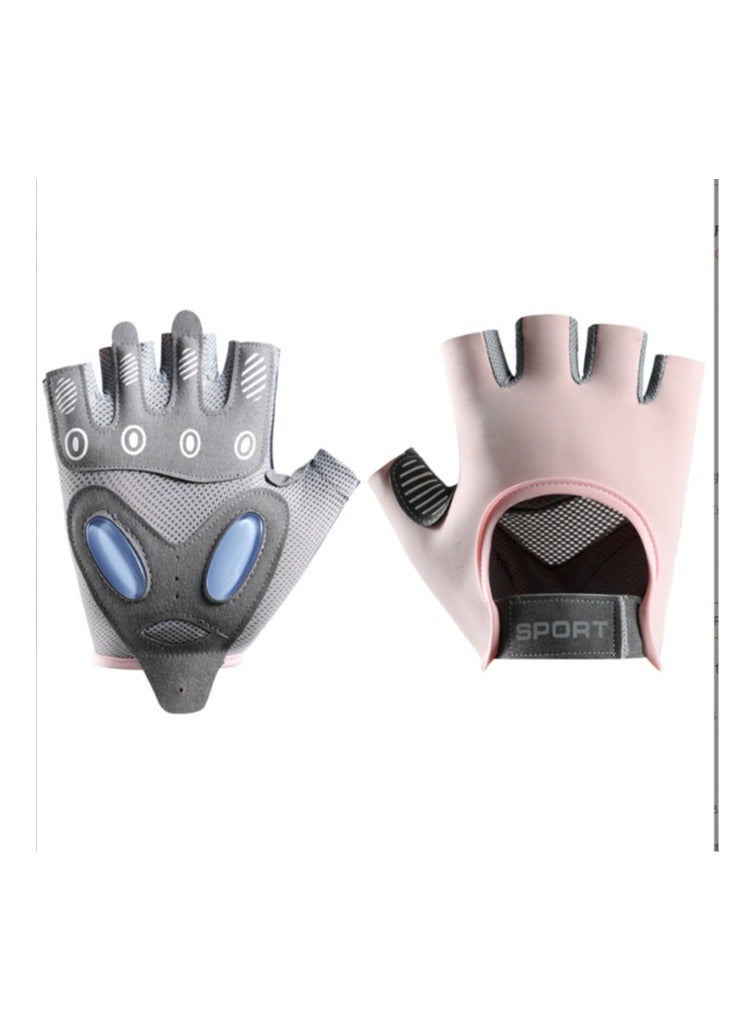 Weight Lifting Gloves, Workout Gloves for men and Women, Cycling Gloves with non-slip Silicone & Wrist Support Adjustable Velcro Strap, Suitable for Fitness Training Weightlifting L - Image 1