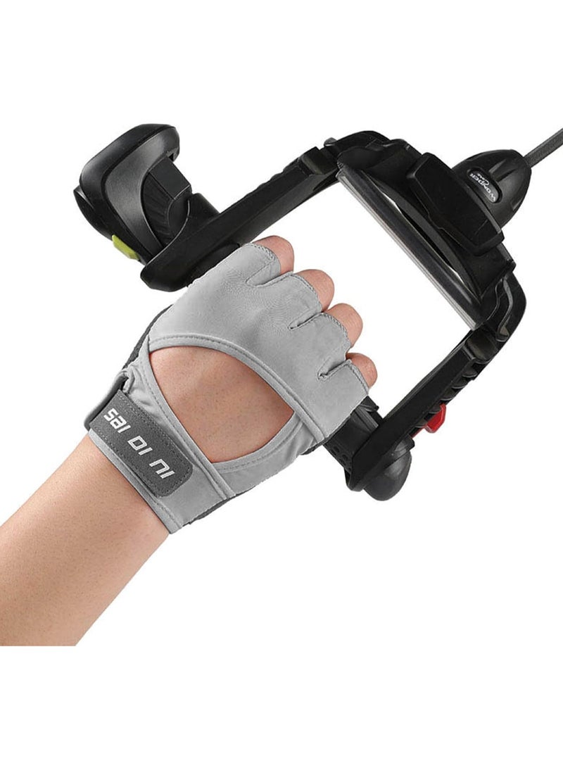 Weight Lifting Gloves, Workout Gloves for men and Women, Cycling Gloves with non-slip Silicone & Wrist Support Adjustable Velcro Strap, Suitable for Fitness Training Weightlifting L - Image 2