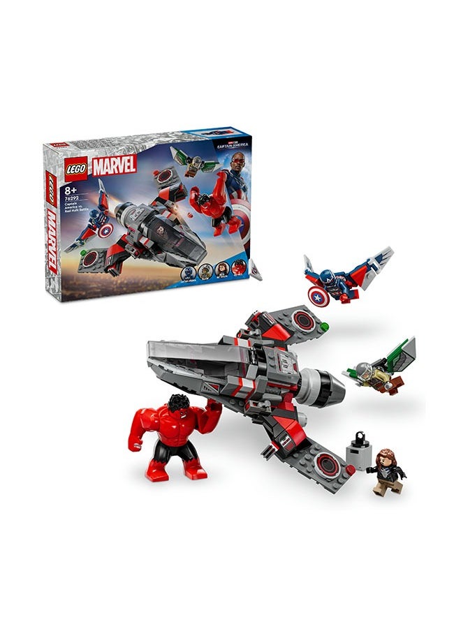 Marvel Captain America vs. Red Hulk Battle Set, Plane Building Toy with 4 Super Hero Minifigures Including Red Hulk and Falcon, Avengers Gifts for 7 Plus Year Old Boys & Girls 76292 - pzsku/Z7202D33D83B773AAE1BBZ/45/_/1731037929/74a609ef-c48b-4f0f-be5e-063f5eb7f50c